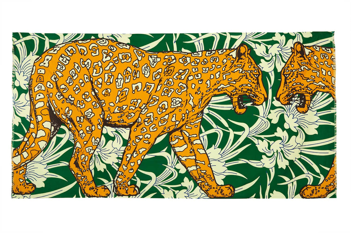 LEOPARD JUNGLE VOILE SHAWL/PAREO