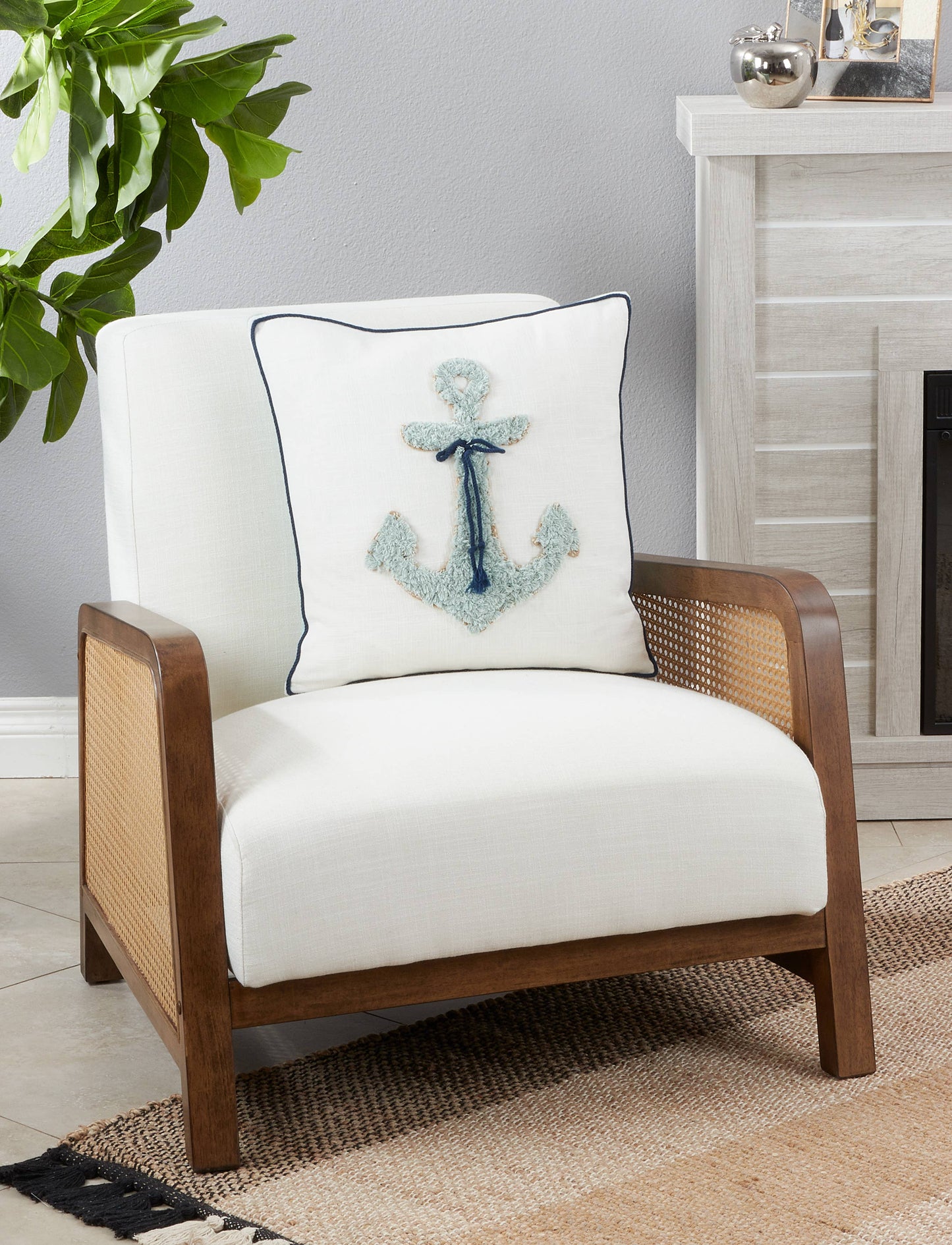 Anchor Appliqué Pillow