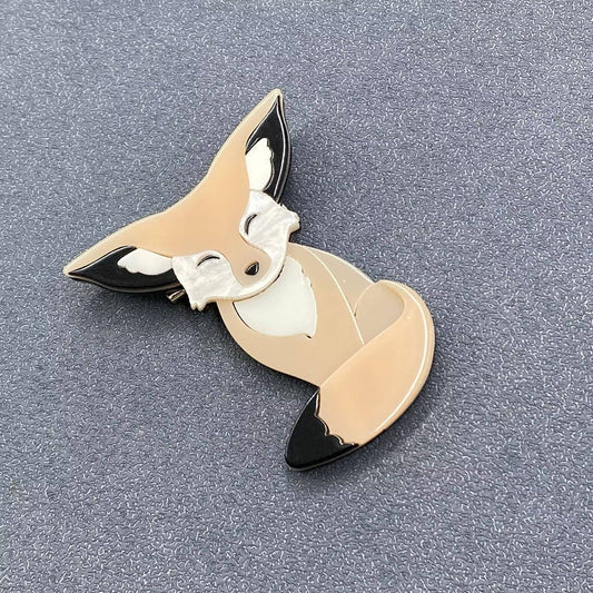 Acrylic Fox Brooch