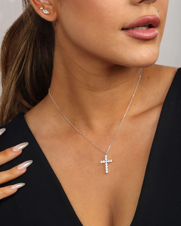 Oh She Fancy Cross Pendant 15"