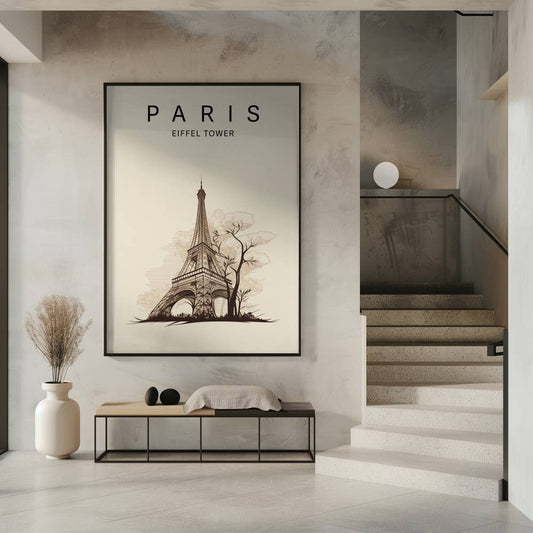 "Paris Eiffel Tower" Framed Print Wall Art