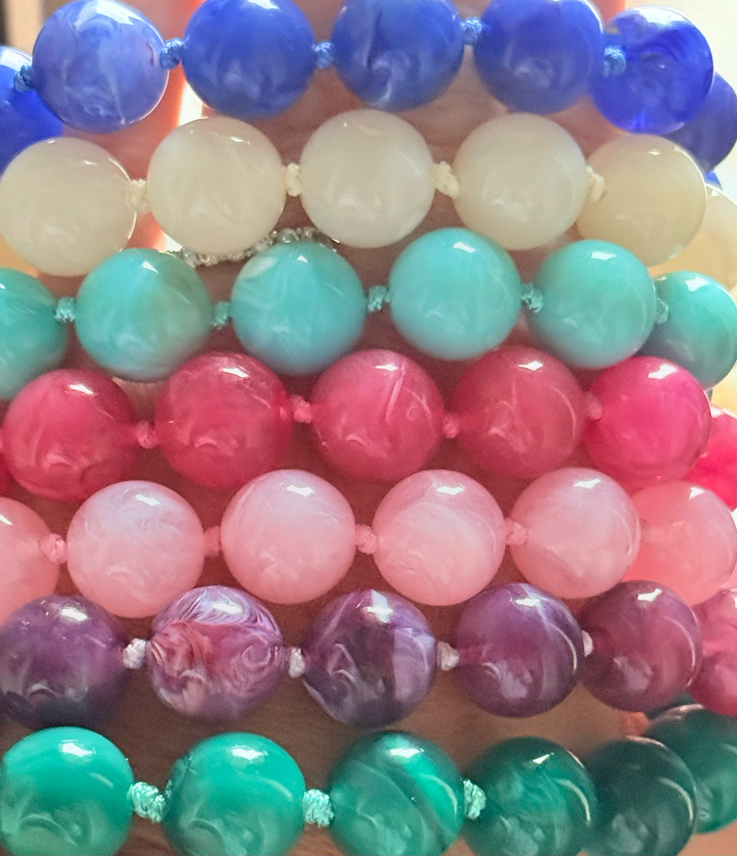 Été Beads Beaded Necklace with PVD sailor Clasp