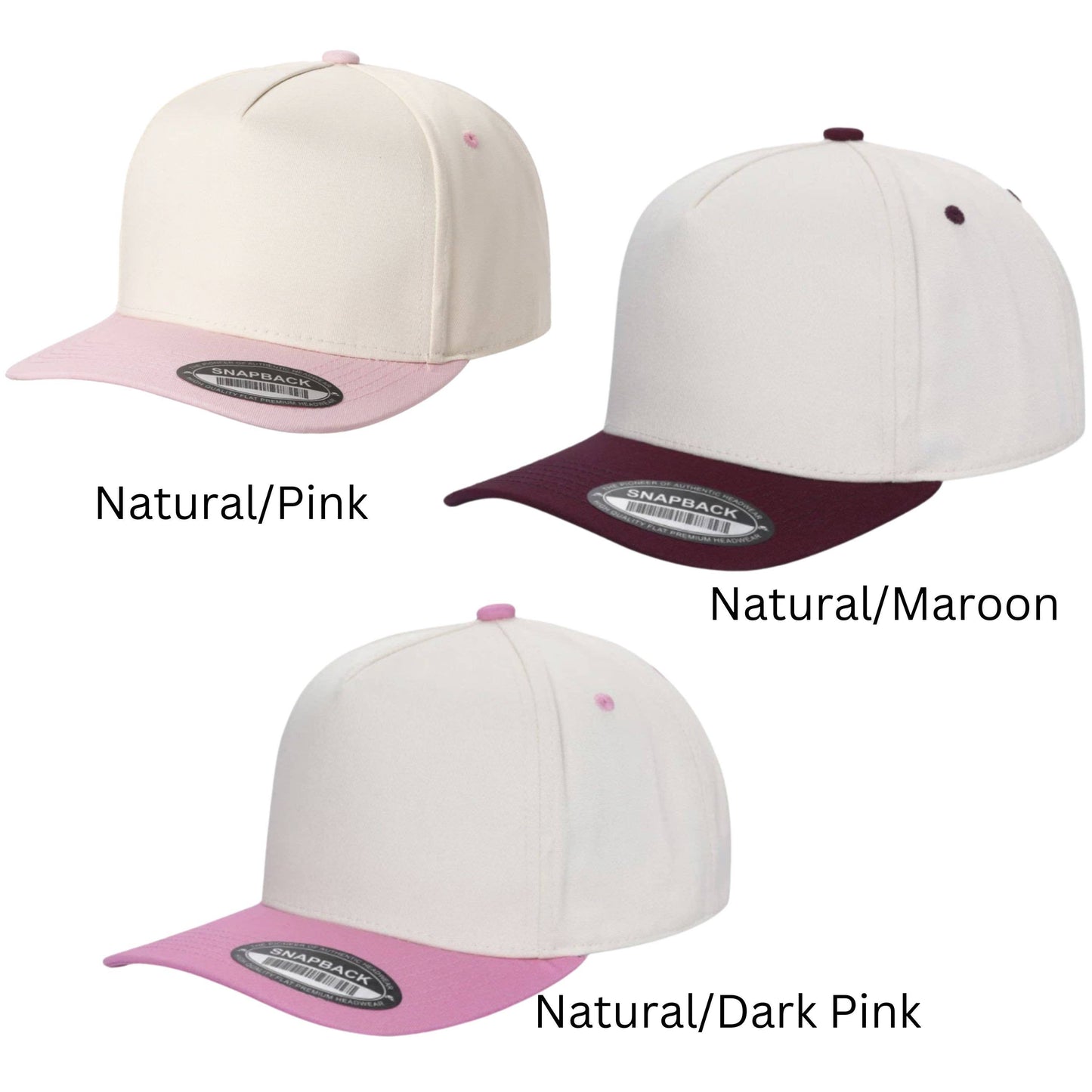 Custom Baseball Hats, Two Tone Hat, Embroidered Hat