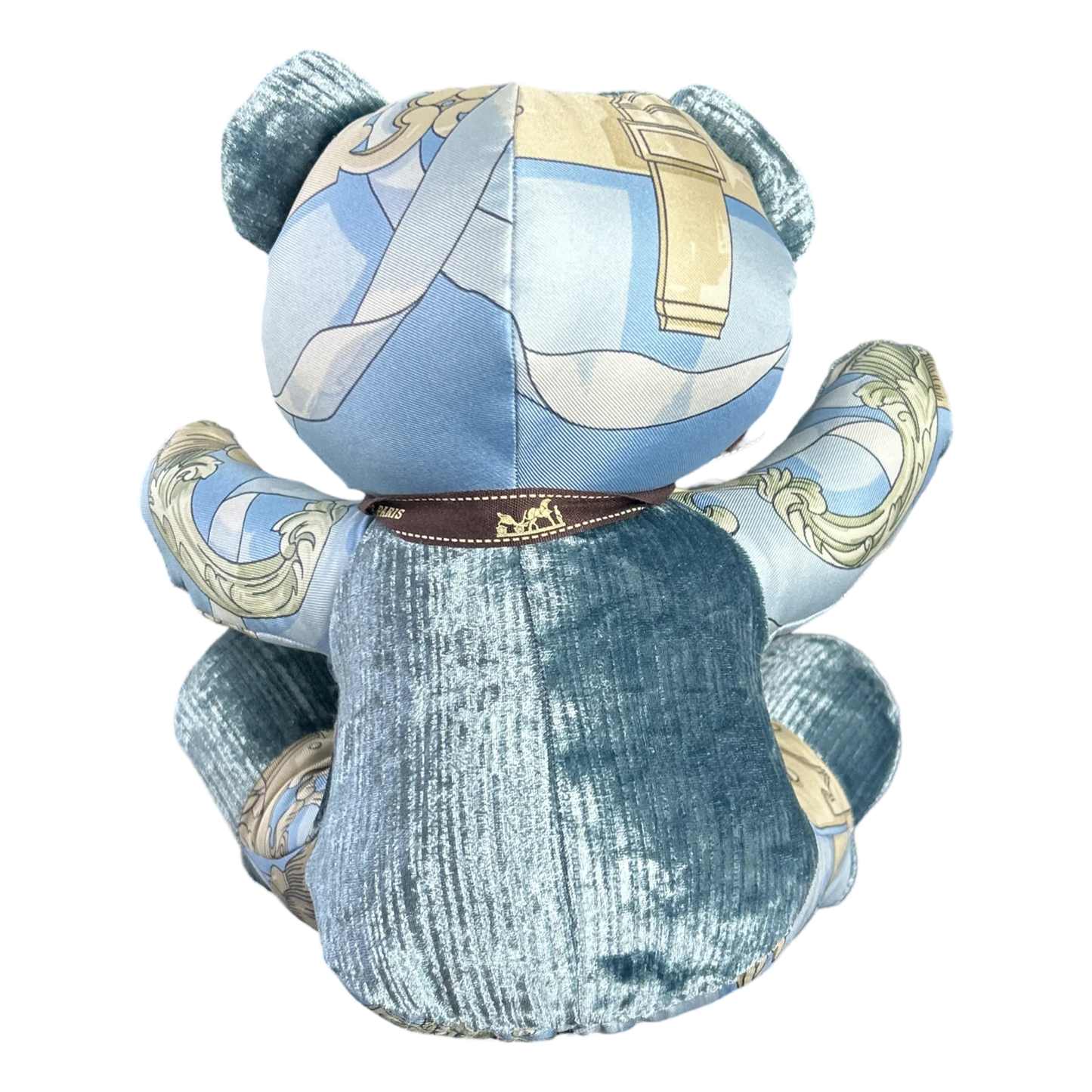 Vintage Hermes Silk Scarf Patchwork Teddy Bear