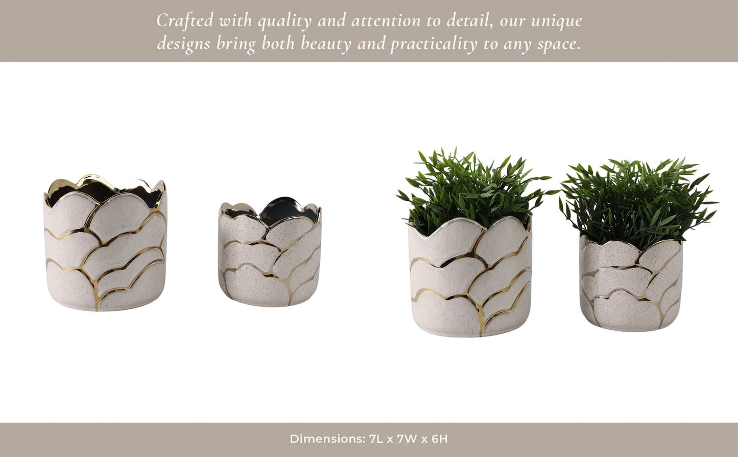 Ivory/Gold Resin Clouds, 6/7 in.