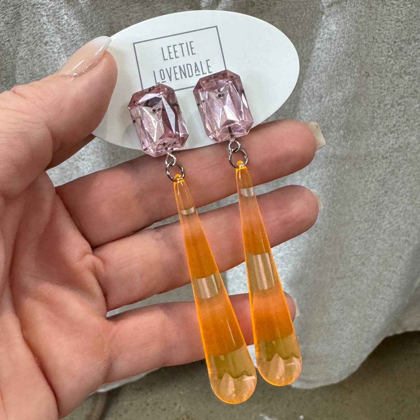 Shine On Statement Teardrop Earrings