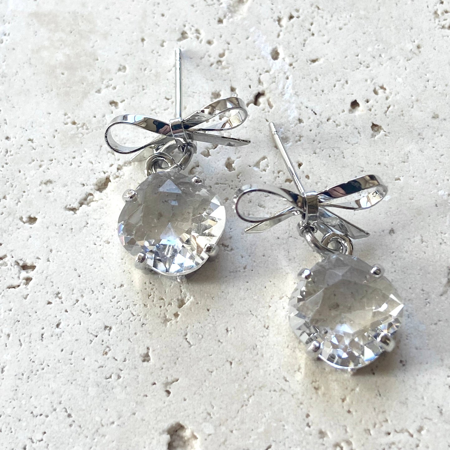 Bow earrings stud post ribbon earrings trendy jewelry charm