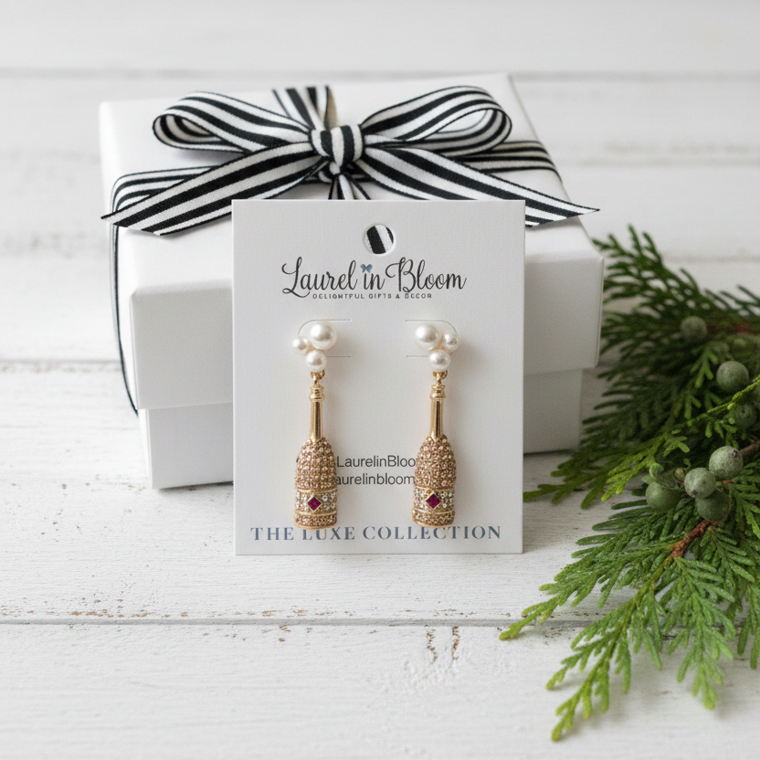 Prosecco & Pearls Celebration Earrings