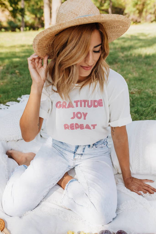 Gratitude Joy Repeat Tee