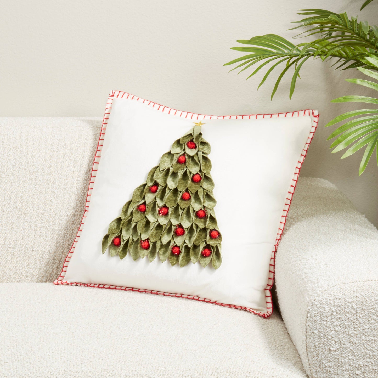 Jolly Tree Throw Pillow