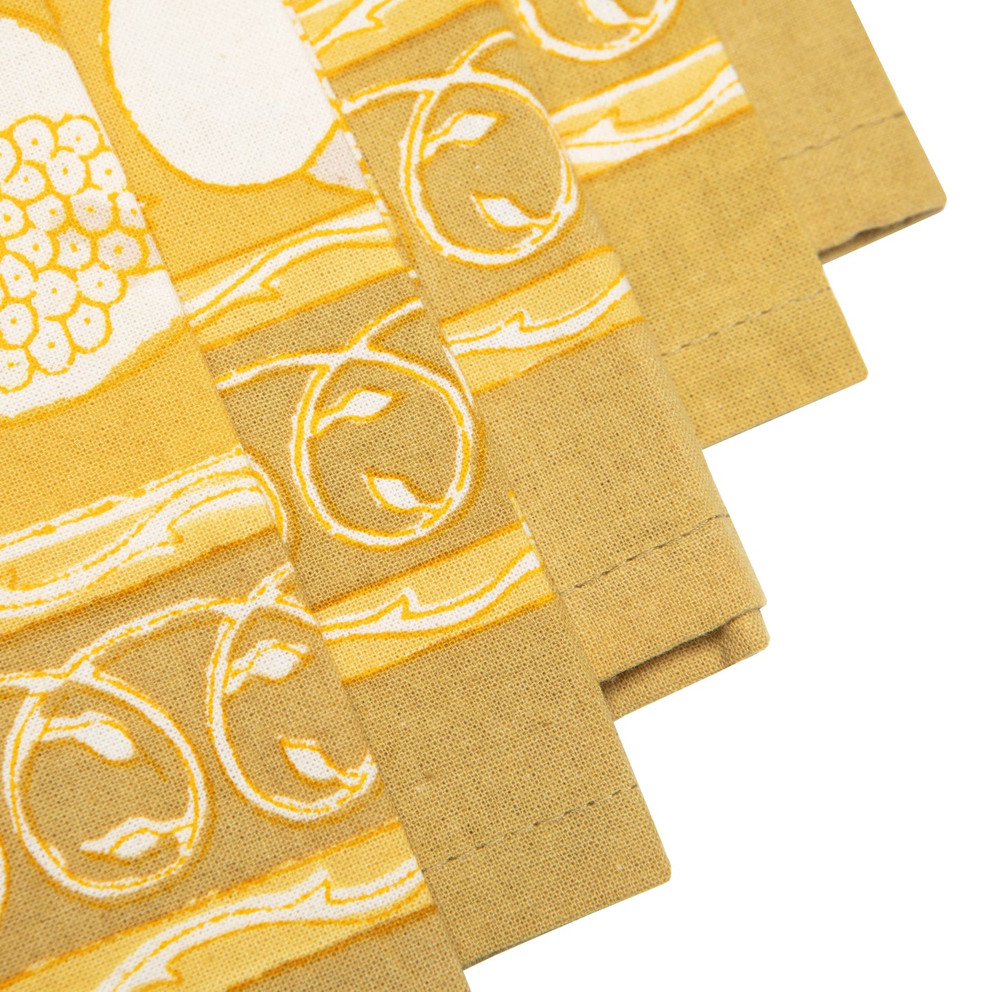 Forest Harvest Grey & Mustard Napkins - Set of 6