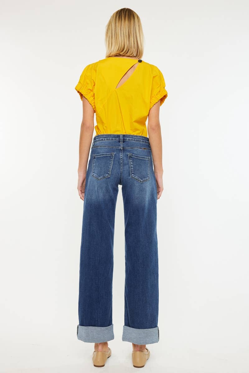 HIGH RISE WIDE LEG JEANS
