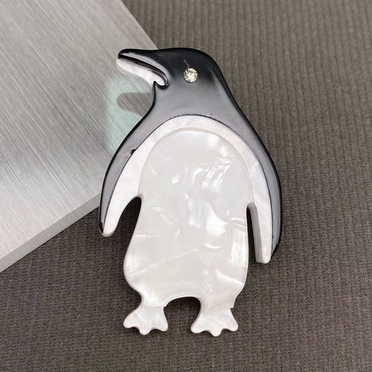 Penguin Acrylic Brooch