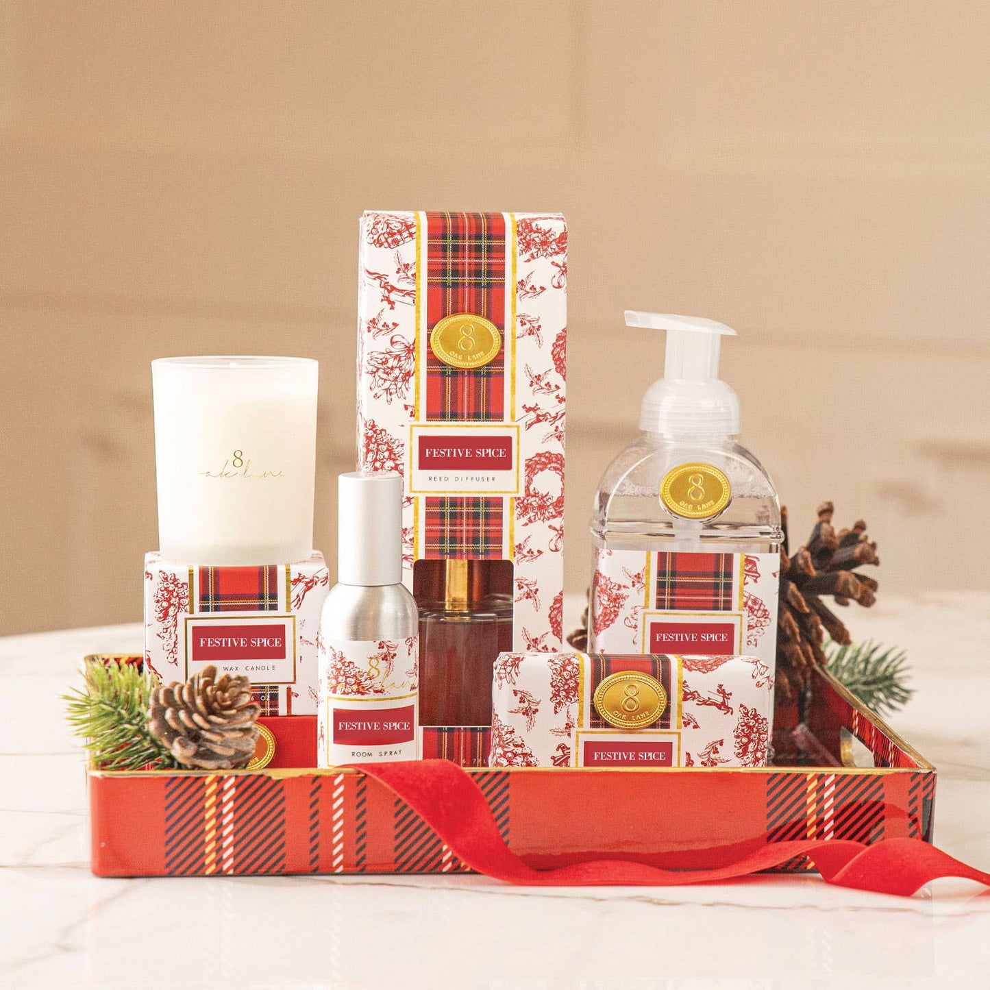 Festive Spice Wrapped Bar Soap