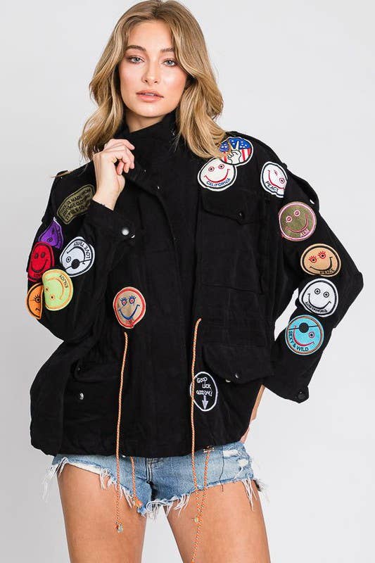 Smile Patchwork Jacket