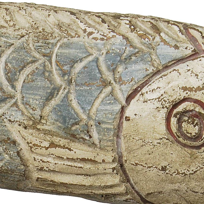 Faux-Wood Vintage Style Decorative Fish Accent