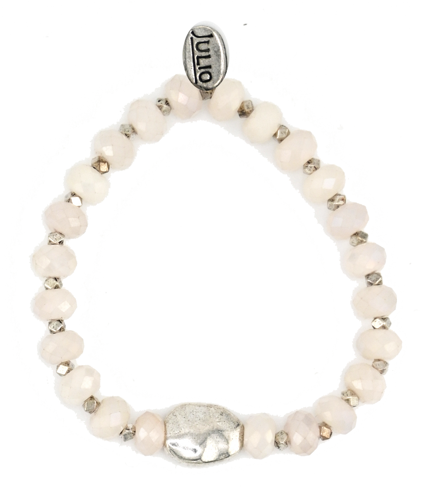 Sunlit Gemstone Rondelle Stretch Bracelet