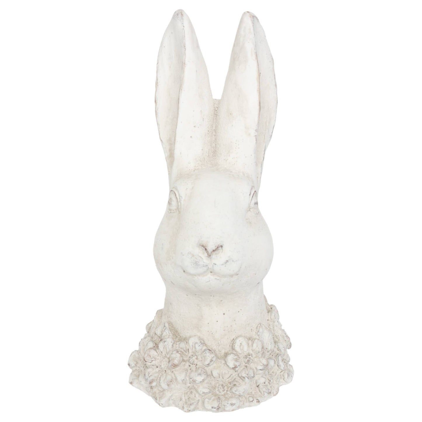 9" Tall Cement Bunny Statue Easter Garden