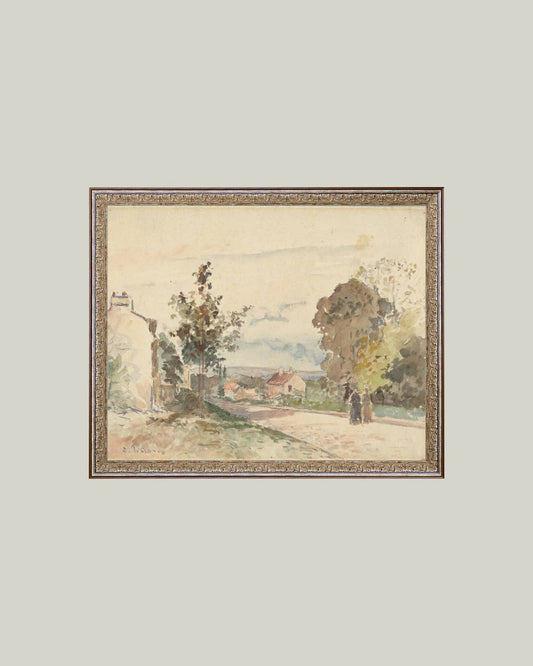 The Road From Versailles Framed Antique Art