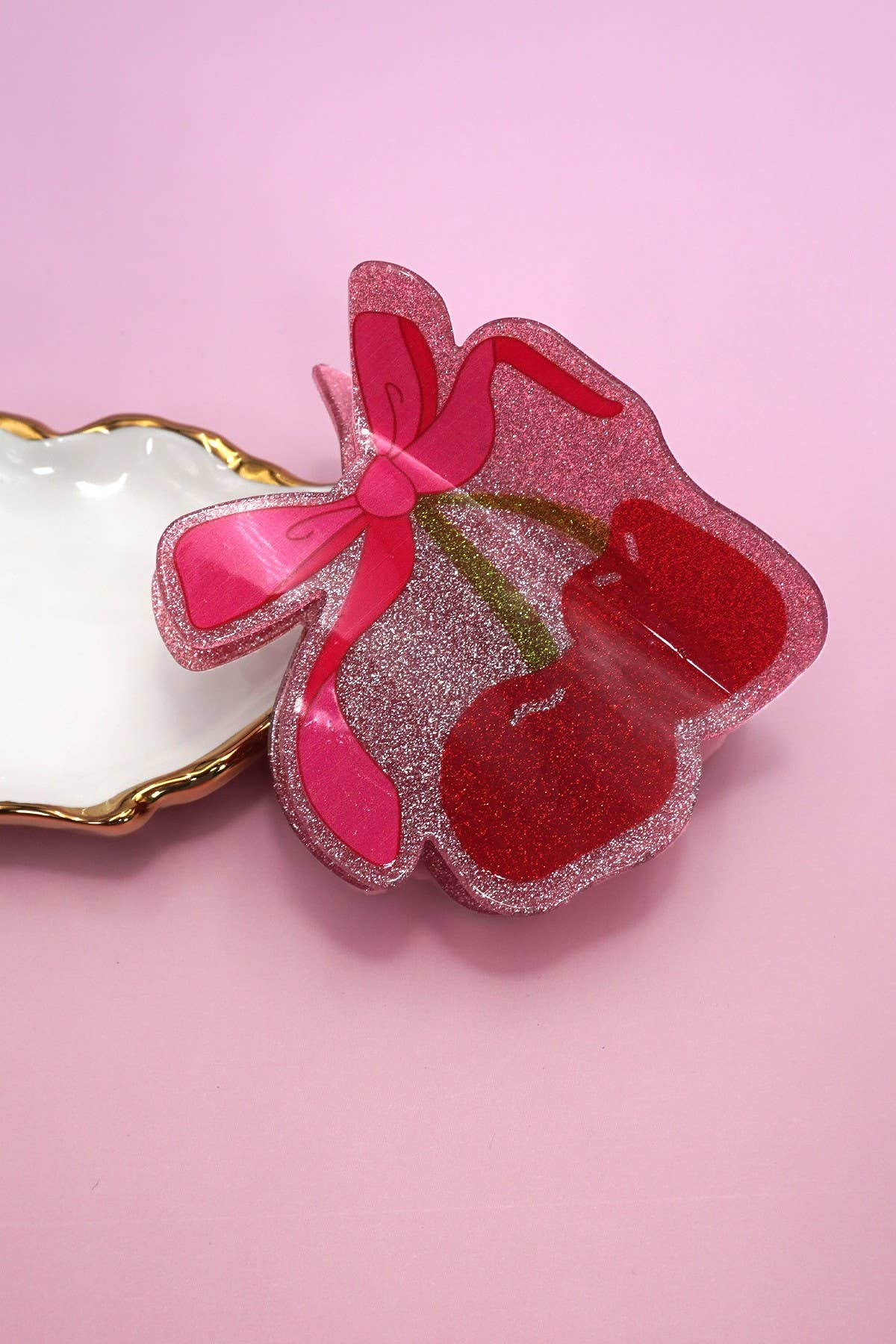 CHERRY HAIR CLAW CLIPS