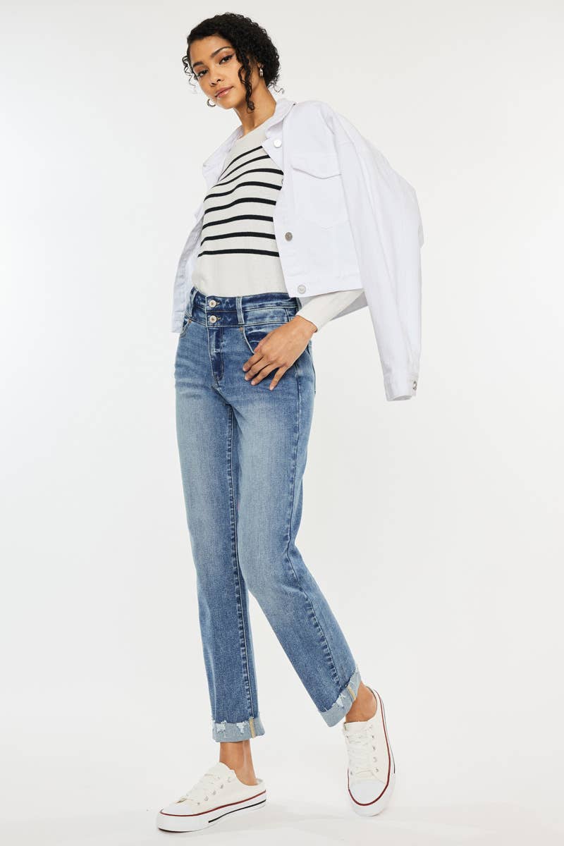 OPEN PACK HIGH RISE SLIM STRAIGHT JENAS-KC20023M