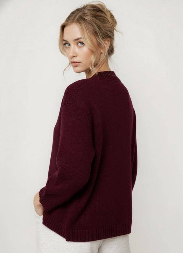 LAST CHANCE - 3D FLOWER CARDIGAN