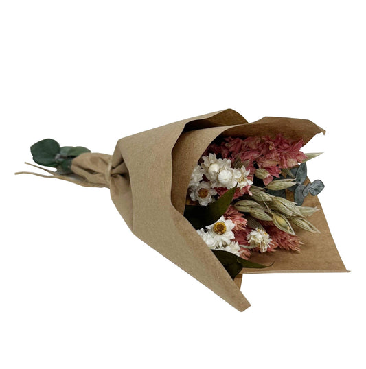 MINI Pink Larkspur & Baby Eucalyptus Bouquet Bundle #134