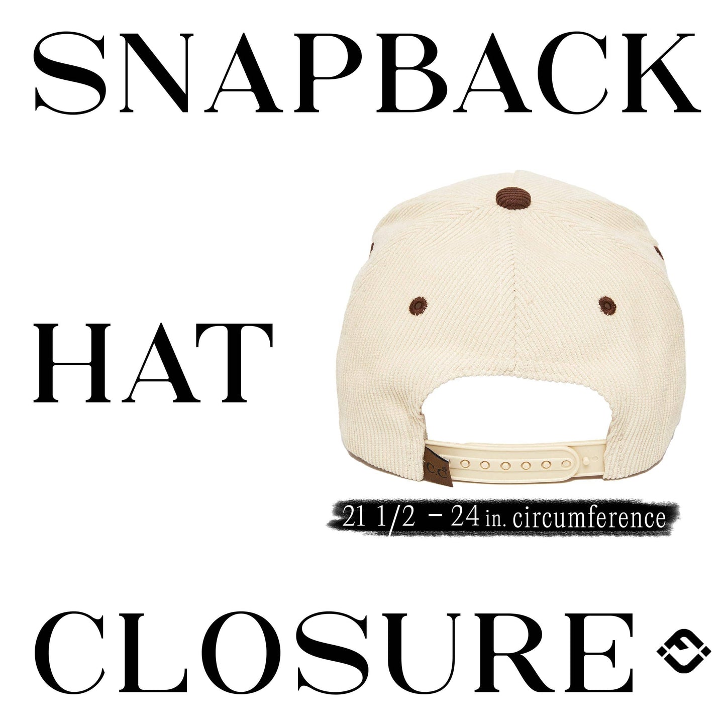 2-Tone Corduroy Hat - Mother (Upside Down) - Brown