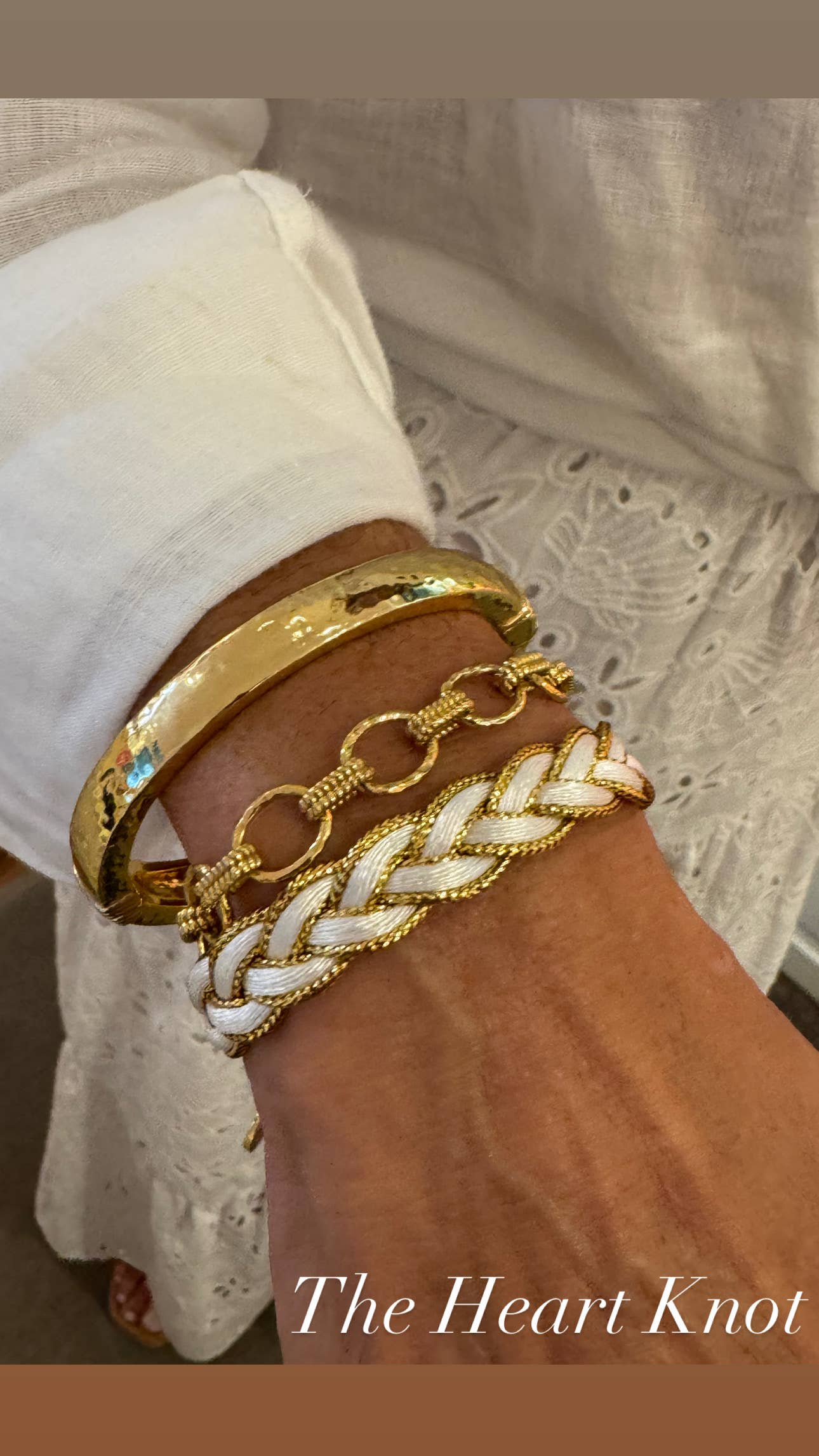 Golden White Tail Bracelet