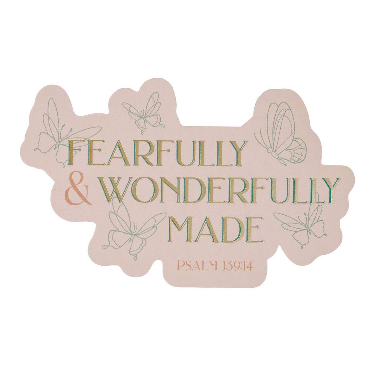 Sticker Vinyl Fearfully & Wonderfully Made Ps. 139:14
