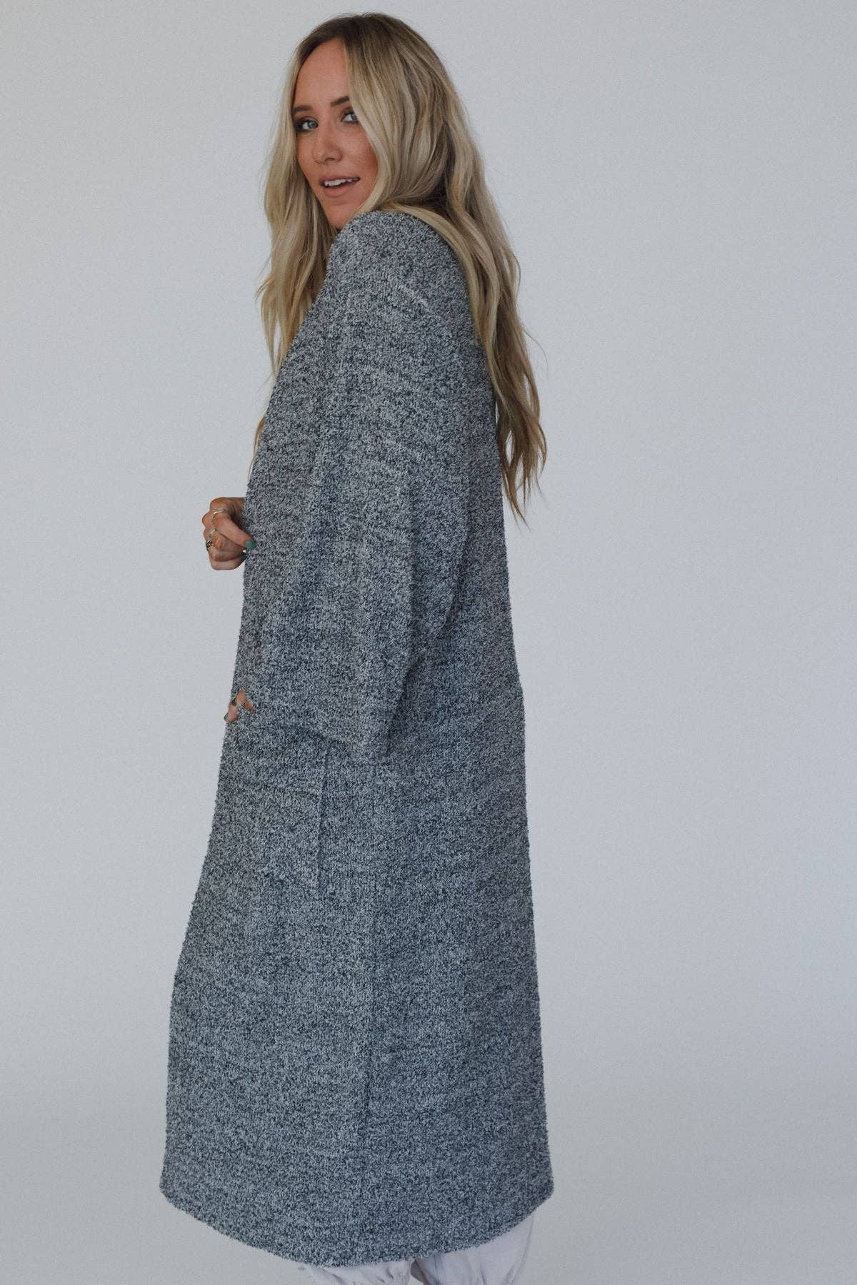 Moonlight Hug Cardigan - Black