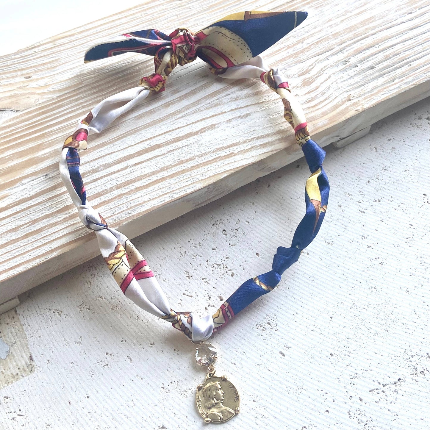 Scarf necklace charms pendants spring summer 2025