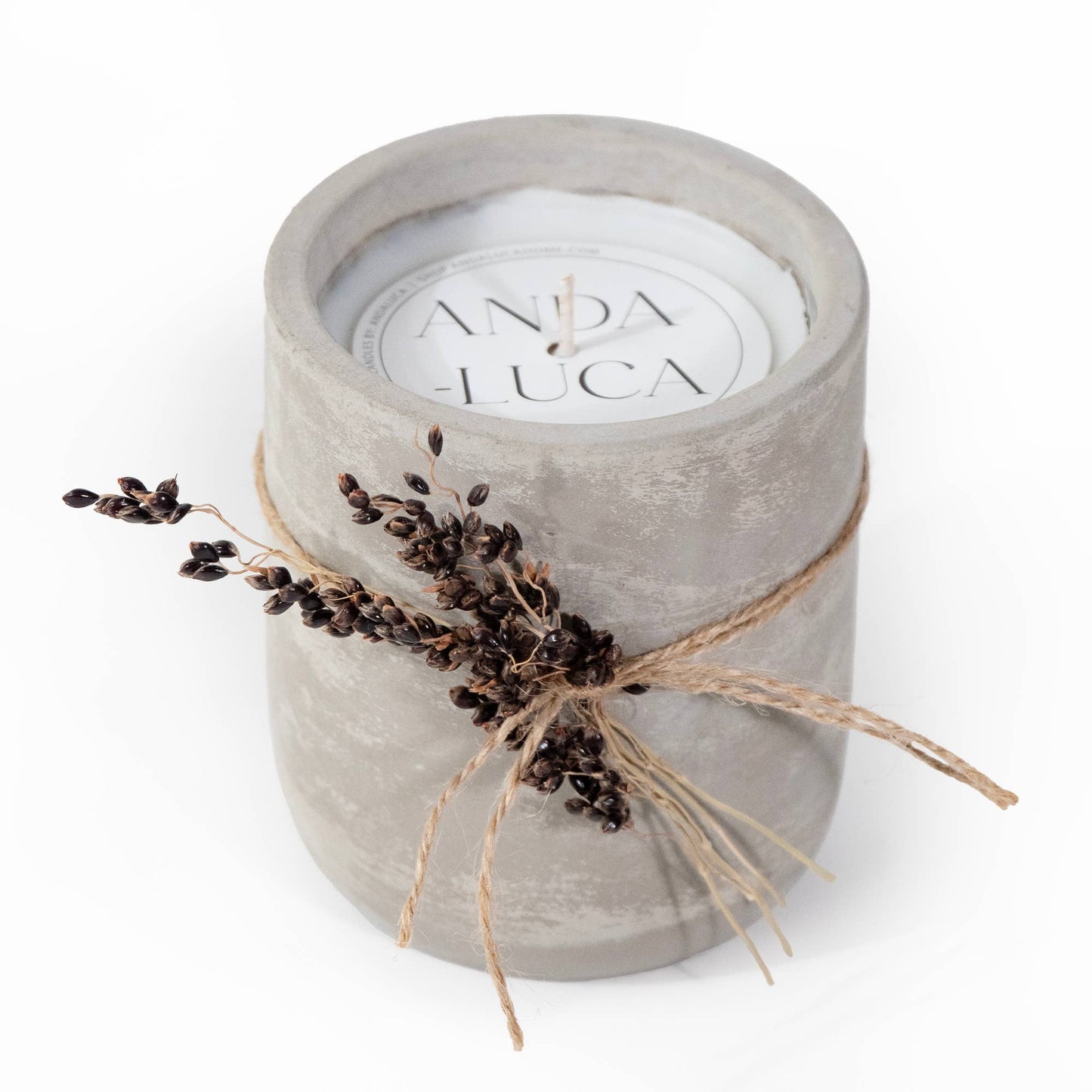 Sunflower Field Cement Candle