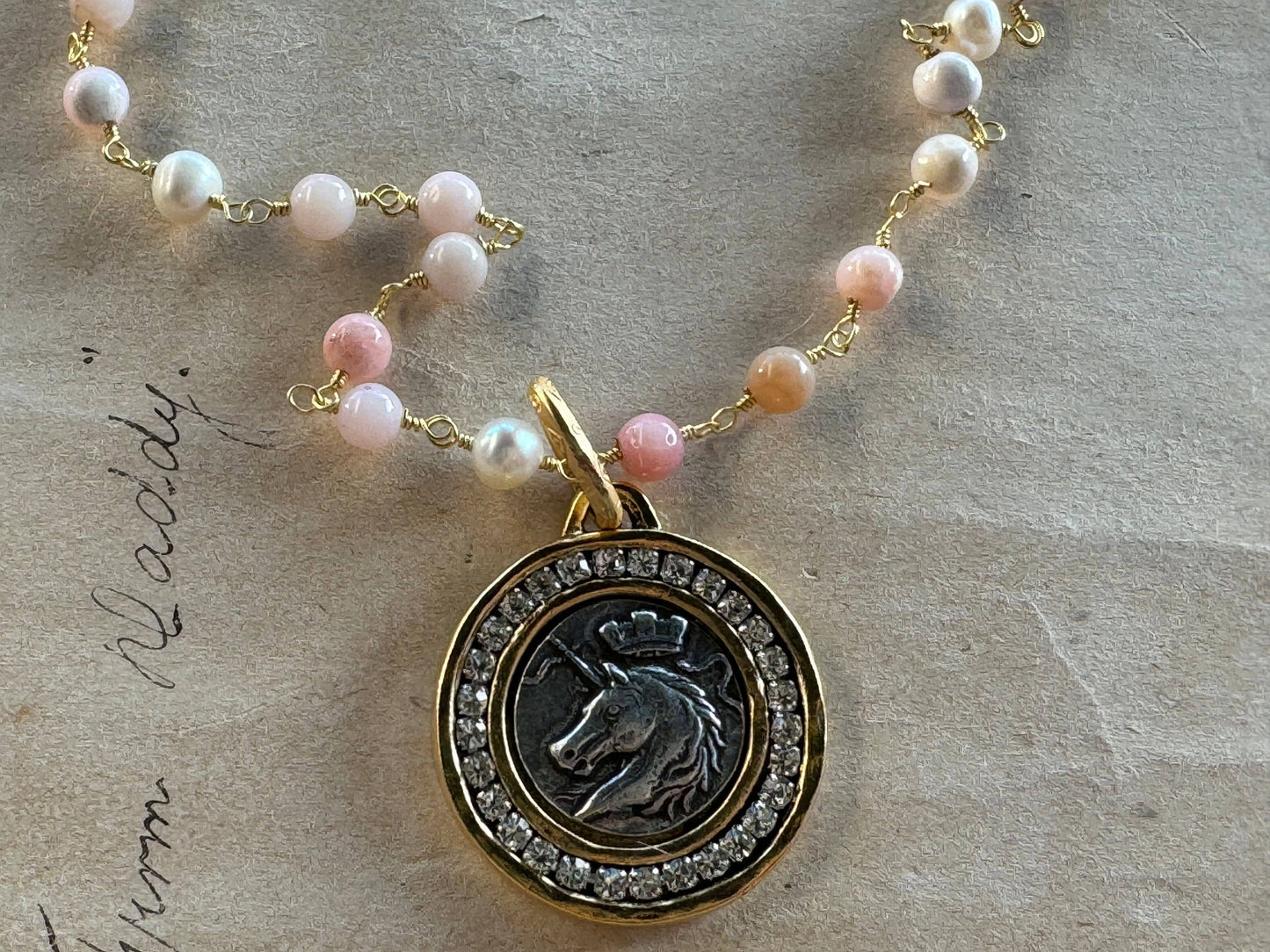 Sparkling Sovereign Unicorn Necklace