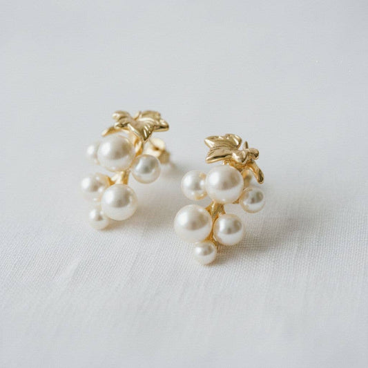 Chic Pearl and Gemstone Drop Earrings