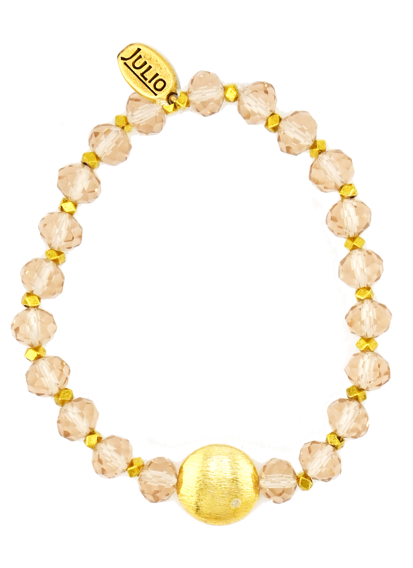 Sunlit Gemstone Rondelle Stretch Bracelet