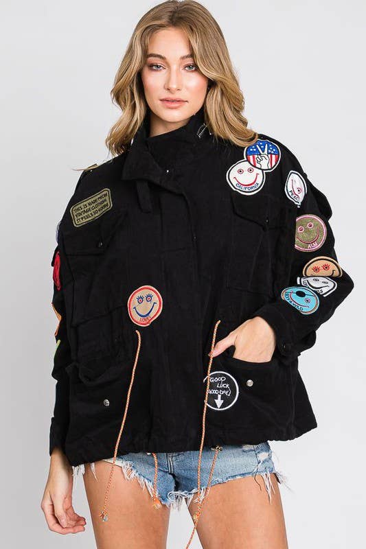 Smile Patchwork Jacket