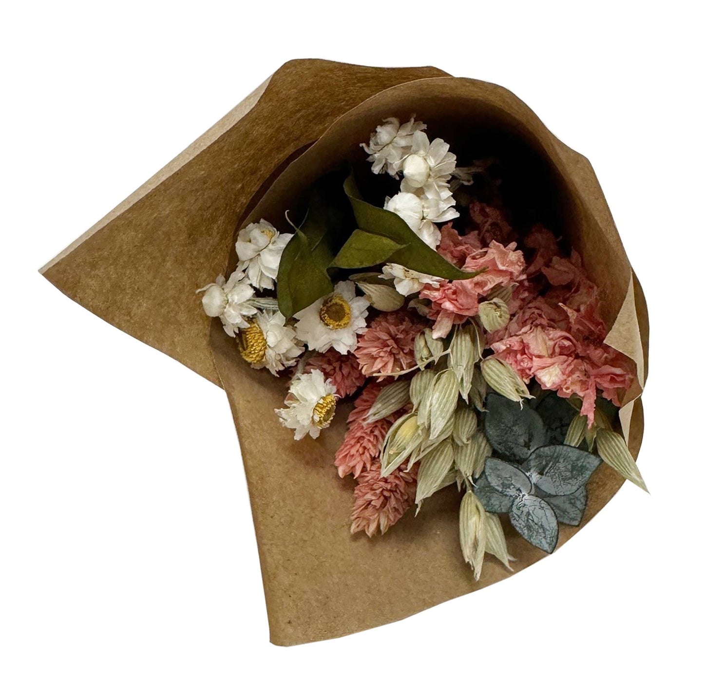 MINI Pink Larkspur & Baby Eucalyptus Bouquet Bundle #134