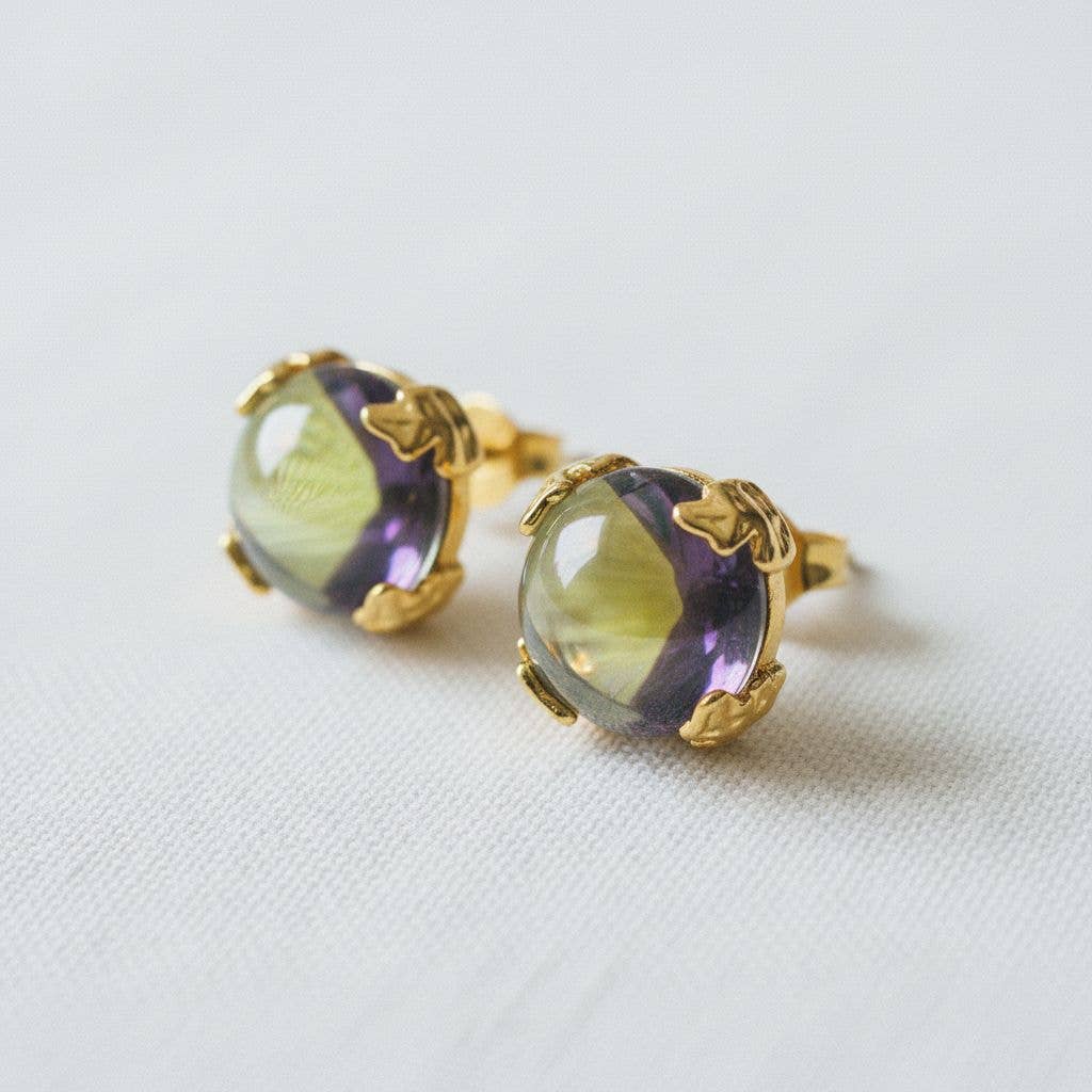 Vintage Inspired Aurora Geometric Stud Earrings