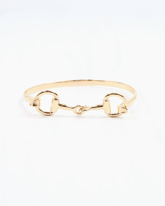 Haney Horsebit Bangle Gold