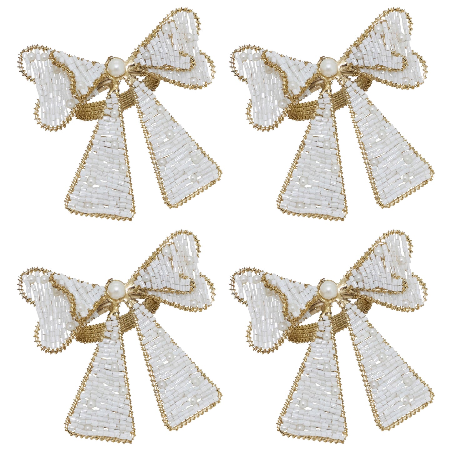 Beaded Bow Napkin Ring