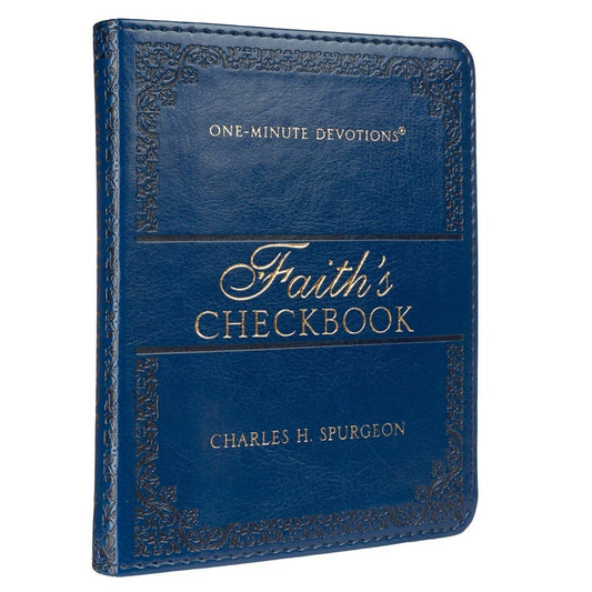One-Minute Devotions Faith's Checkbook Faux Leather