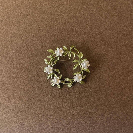 Vintage Baroque Fairy Animal Flower Dazzling Brooch