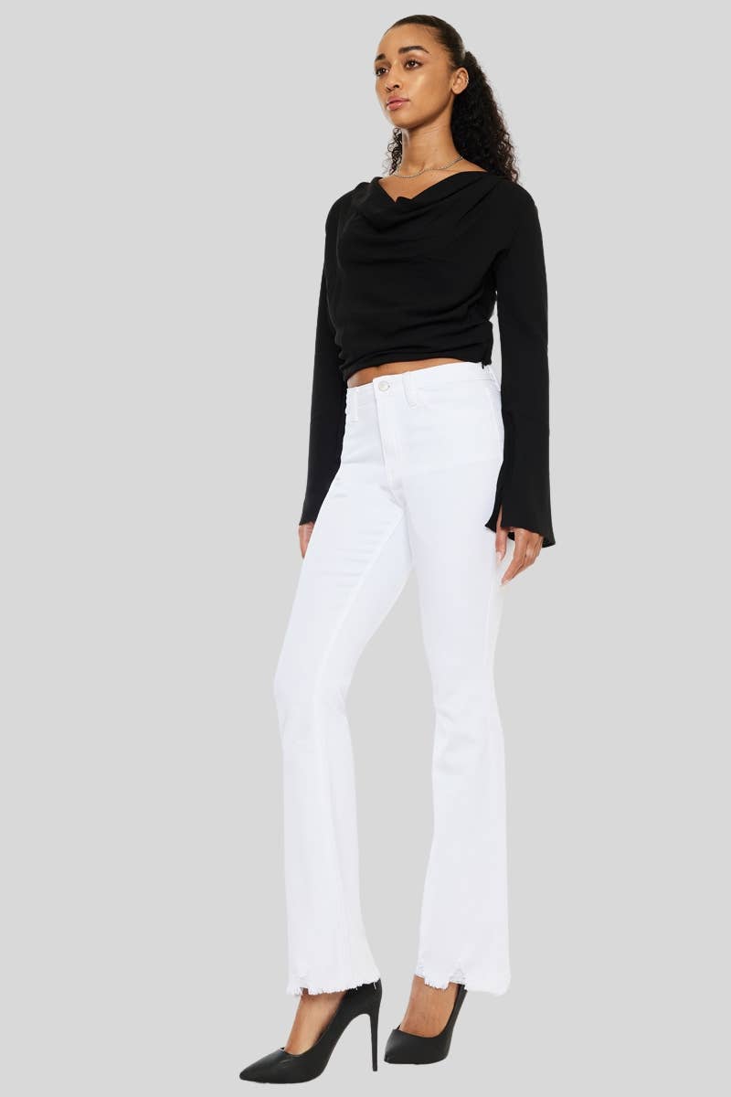 OPEN PACK HIGH RISE BOOTCUT JEANS-KC11259WT