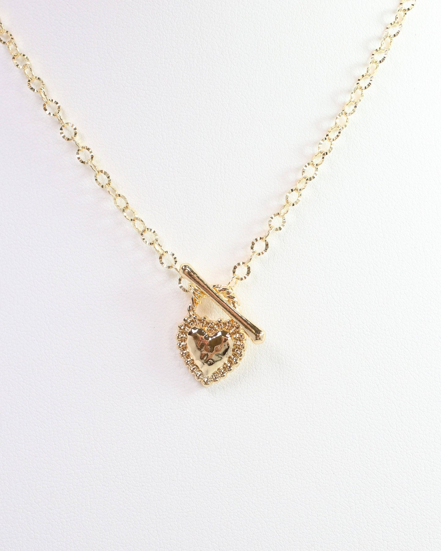Willis Heart Charm Necklace Gold