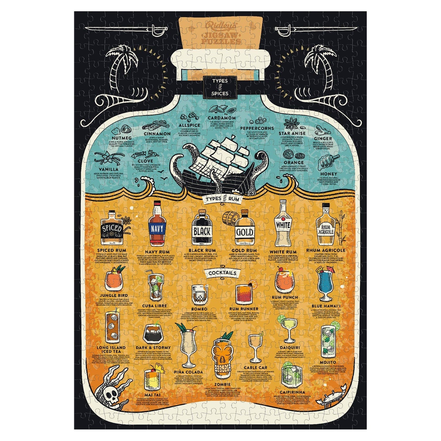 Rum Lover's 500-piece Jigsaw Puzzle
