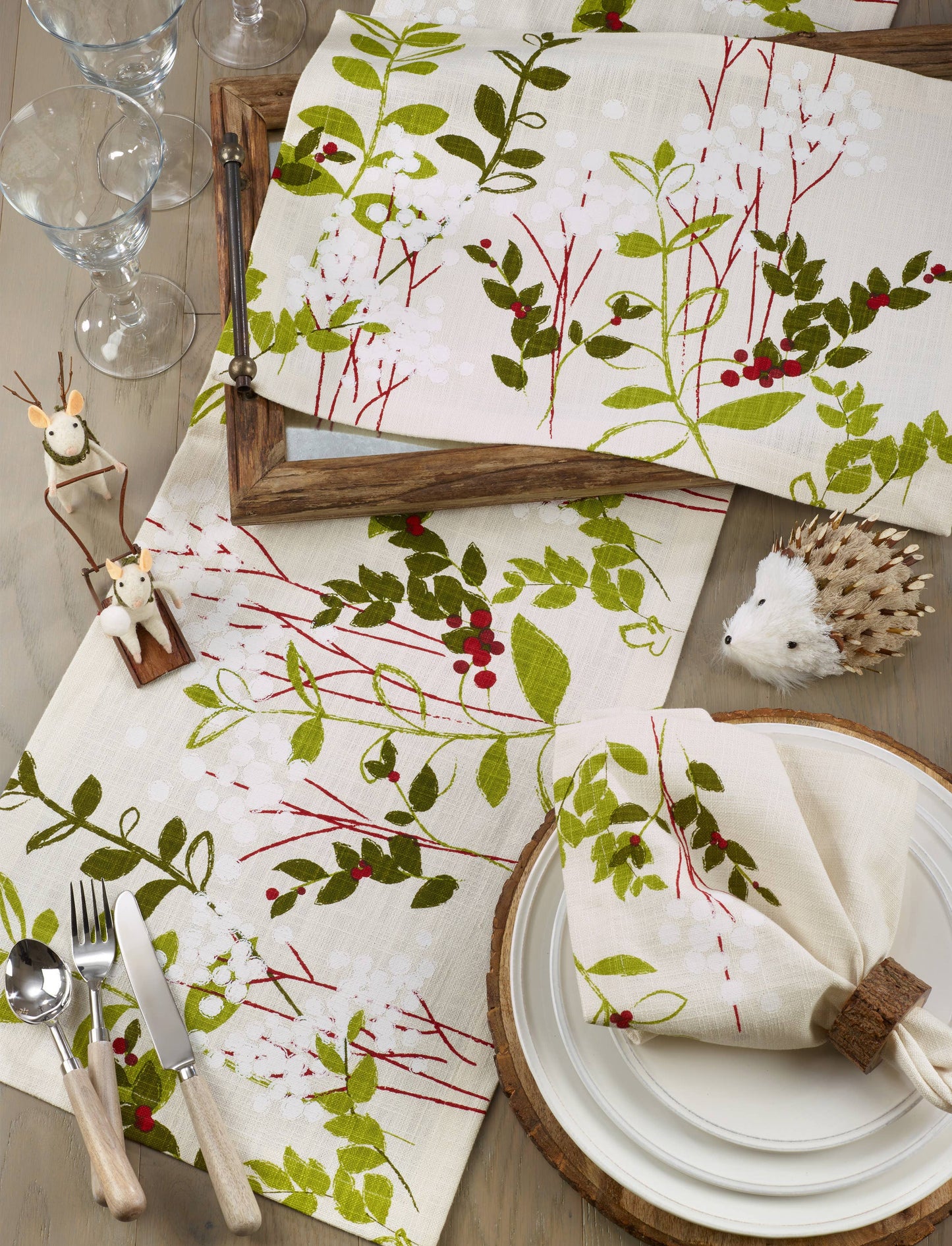 Holiday Botanical Napkin