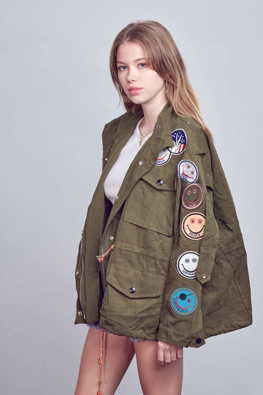 Smile Patchwork Jacket