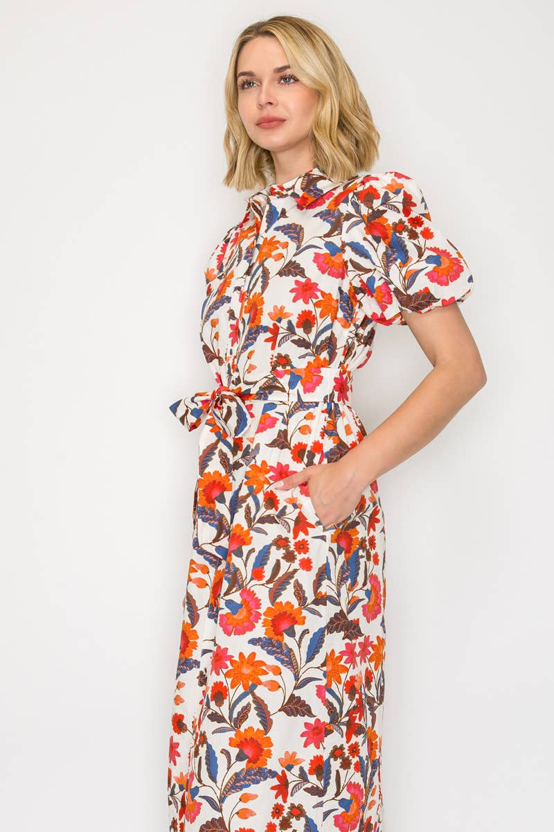 Festival Dream Shirts Midi Dress - LWD3182