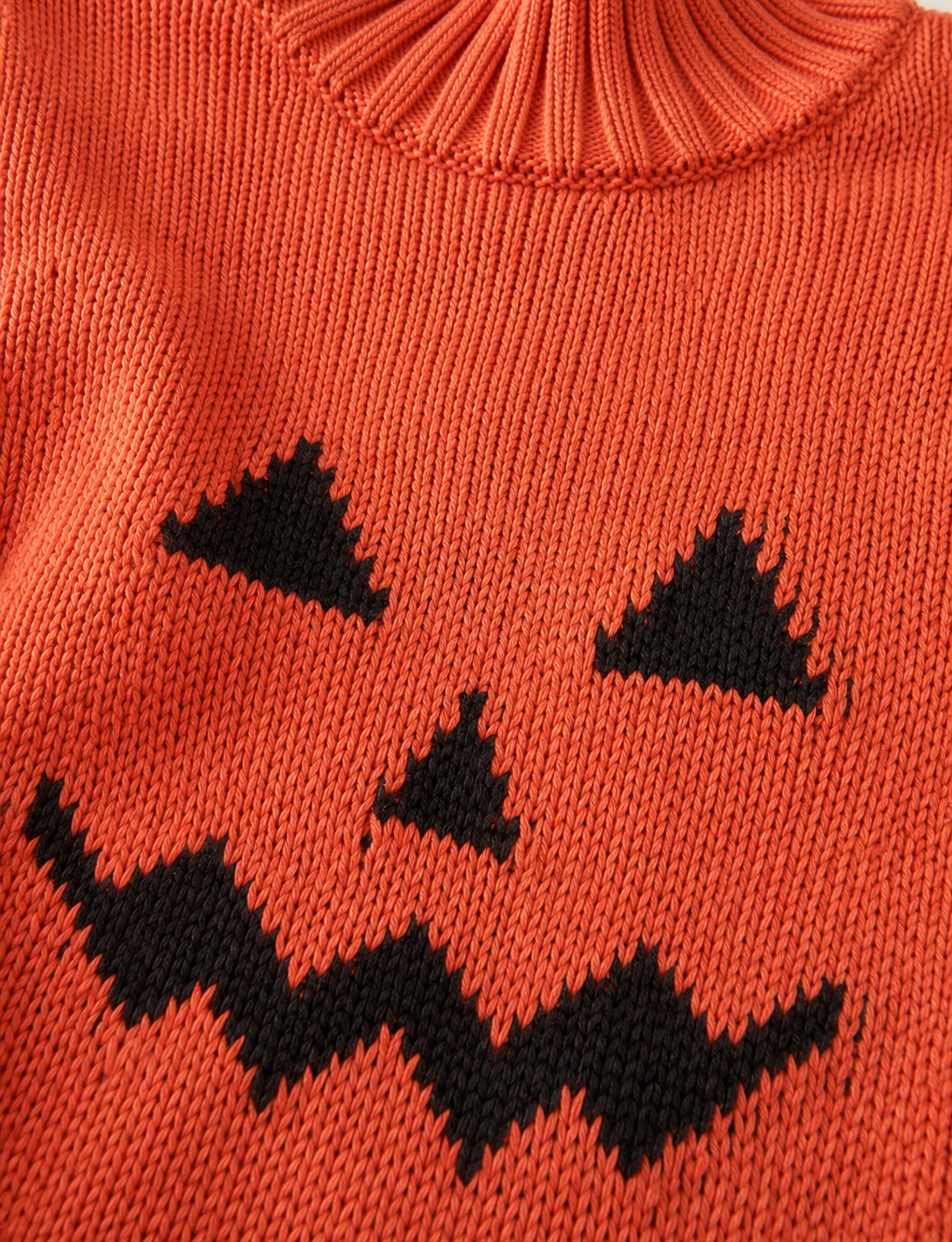 HALLOWEEN JACK-O'-LANTERN SLEEVELESS SWEATER